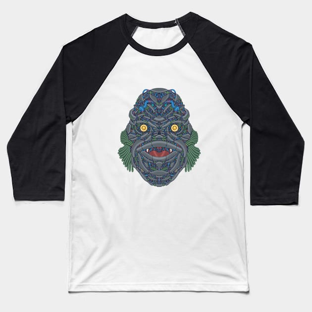 Mecha Soul Gillman 01 Baseball T-Shirt by Houerd